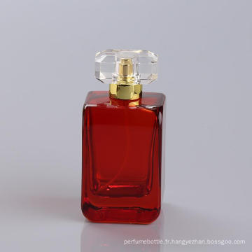 Bouteilles de parfum en gros de revêtement entier rouge